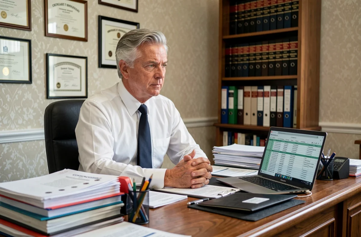 Avocat spécialisé en droit des affaires analysant des obligations légales pour entreprises B2B